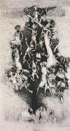 DUMILE "Tree of Life", undated - charcoal on paper - 185x102 cm - Coll. Ralo Family