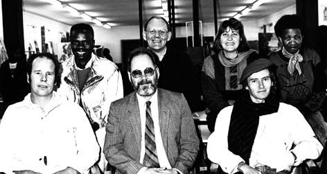 Staff of the Pelmama Academy Soweto Campus in 1989 (img. Vernon Naidoo)