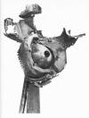 Armando BALDINELLI "Echo", 1965 detail view of metal sculpture - 100cm H