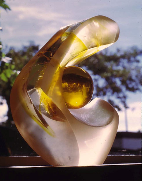 Alan Raphael "Mother and Child", 1972, in polyester resin