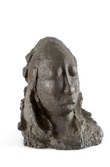 Ben Macala “Head of a Young Woman” mid-1960s bronze unsigned (img. Henri Vergon 2008)