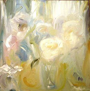 Heidi HERZOG "Still life of flowers in a vase", 1964 - oil on canvas - 60 x 60cm