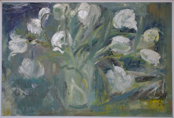 Heidi HERZOG "Fleurs hollandaises", August 1966 - oil on canvas - 62 x 91.5cm