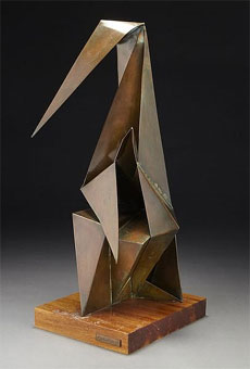 George Jaholkowski copper sculpture, 1961 (auctioned by Dallas Auction Gallery, Dallas TX) 24th Oct 2012 Lot 28