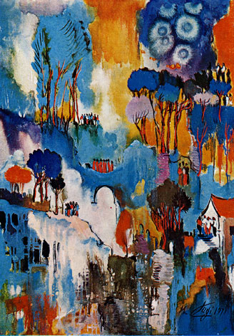 Giorgio PAGI "Landscape", 1971 oil/canvas - 70x50 cm - (Pl. I) Priv. Collection, Johannesburg