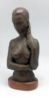 Hennie POTGIETER "Bust of a nude woman", 1971 - bronze ed. 6/10 - 20cm H - Lot A032