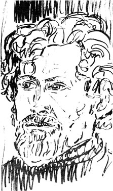 John E Stapley in 1979 (sketched by Richard Cheales) (img The Citizen Johannesburg 30th July 1979)