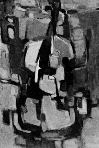 Claude VAN LINGEN "Violin", 1963 - oil/board - 70x50 cm cat. 79